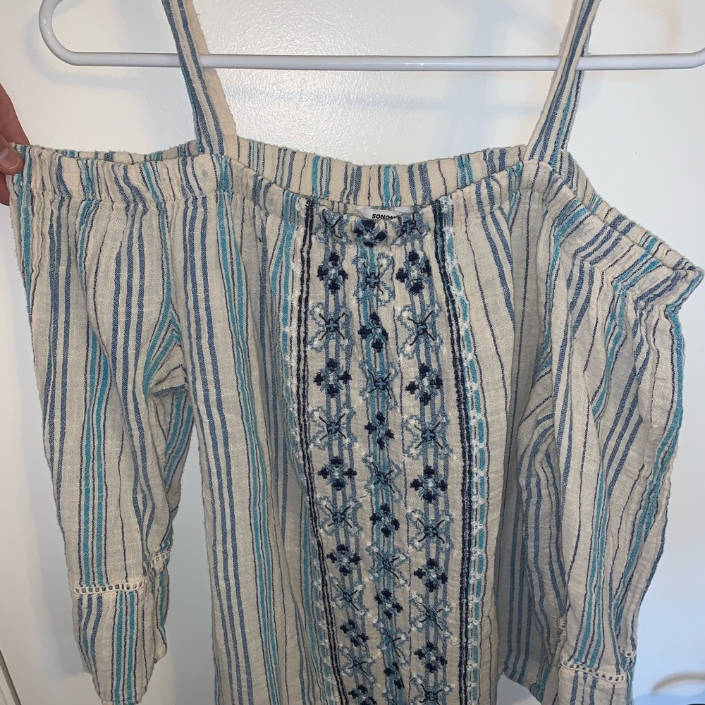 Over the shoulder blouse